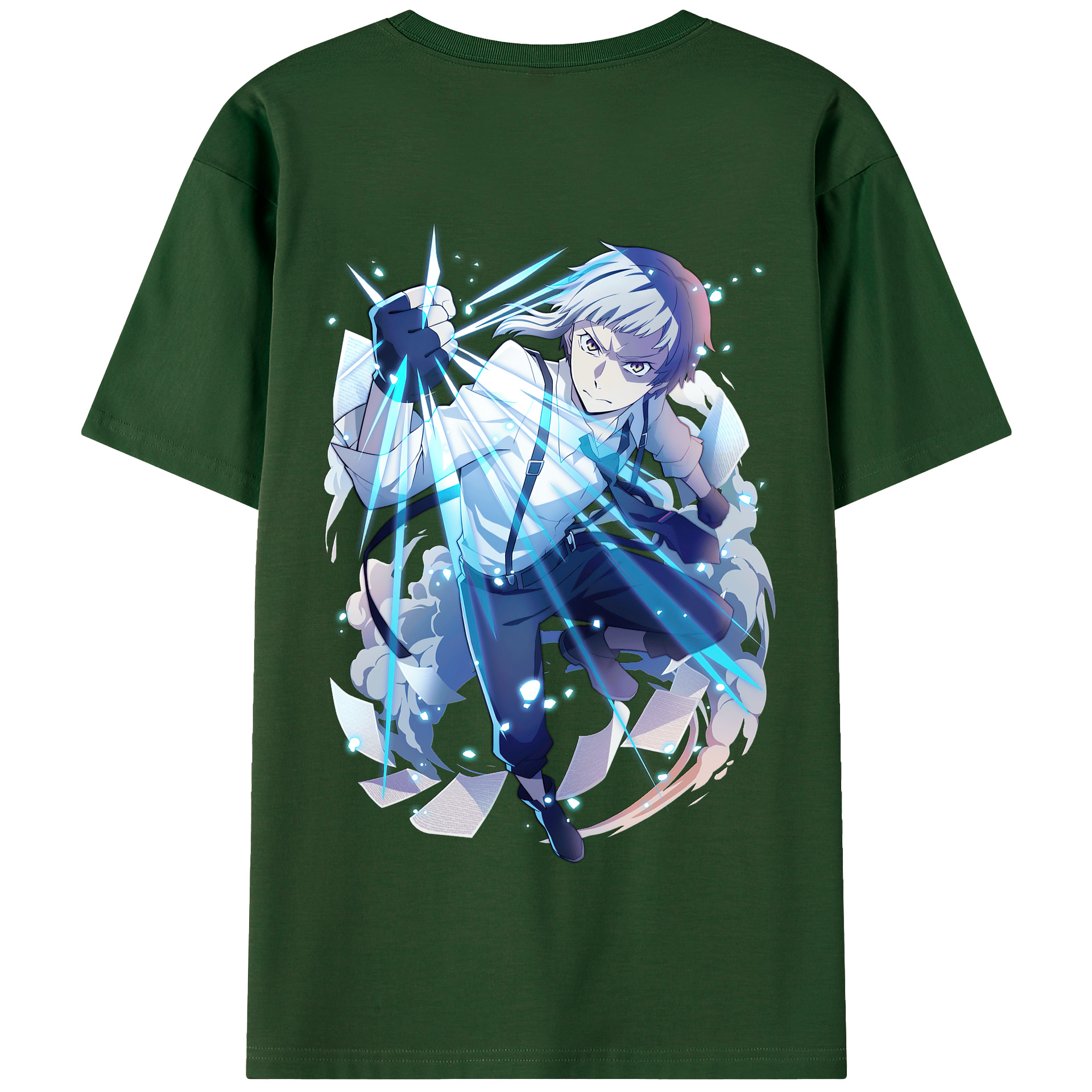 （画像用） 文豪ストレイドッグス Bungo Stray Dogs 綿100％半袖Tシャツ（背面プリント）